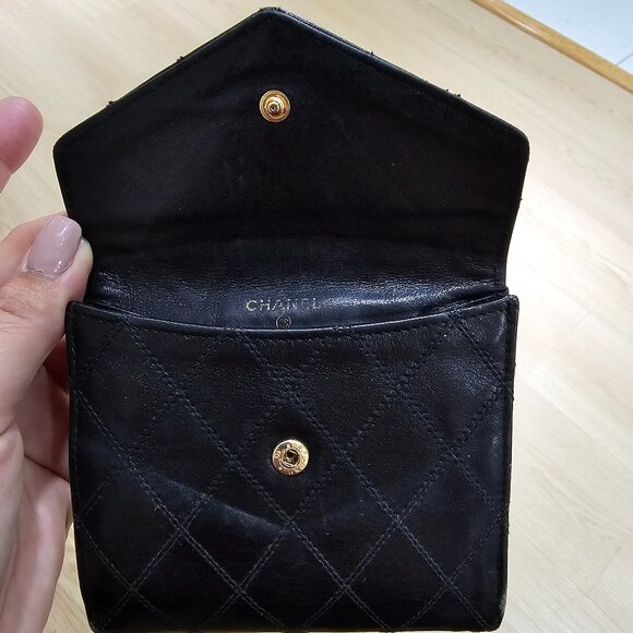 Chanel black genuine leather wallet - Picture 9 of 9